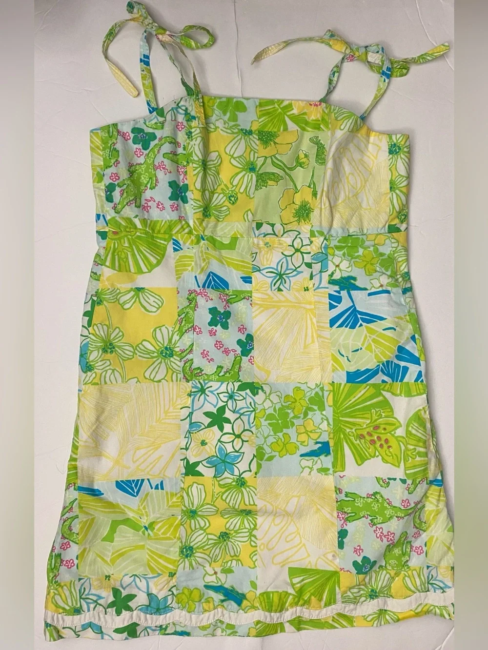 Lilly Pulitzer Yellow, Green & Blue Floral Sundress $78